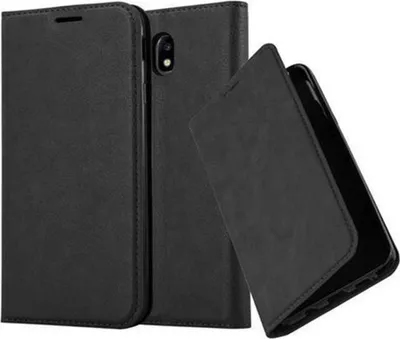 Zdjęcie produktu dla Cadorabo pokrowiec ochronny na Samsung Galaxy J7 2017 w kolorze czarnym etui na telefon z magnetycznym zamknięciem