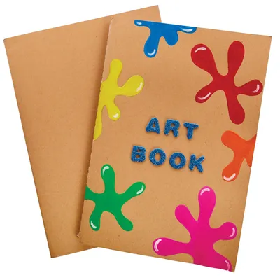 Productafbeelding van A5 Schetsboeken - Set van 6, Tekenblok voor Kinderen en Volwassenen