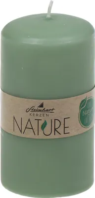 Produktbild von Stumpenkerzen Classic Nature Salbei 110 x Ø 57 mm aus 100% natürlichen Rohstoffen ohne Palmöl
