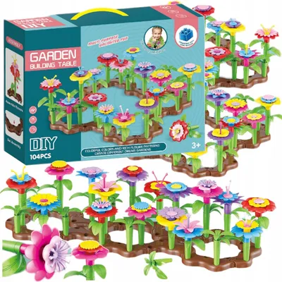 Produktbild von Doris Blumen Bausteine Garten Spielzeug 104 Teile