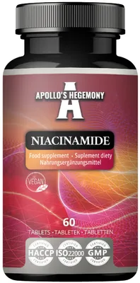 Produktbild von Niacinamid 500 mg pro Tablette - 60 Vegane Tabletten