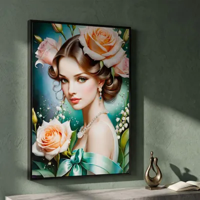 Obrázek produktu pro Lakovaný obraz na plátně s rámem 72x4x102 cm