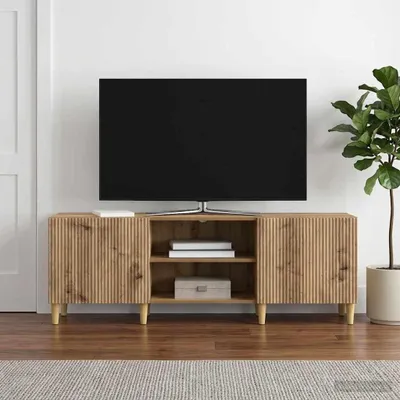 Zdjęcie produktu dla Szafka pod telewizor vidaXL, dąb Artisan, 150 x 31 x 50 cm, materiały drewnopochodne
