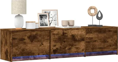 Obrázok produktu pre vidaXL TV skrinka Údený dub 165 x 34 x 40 cm Drevený materiál