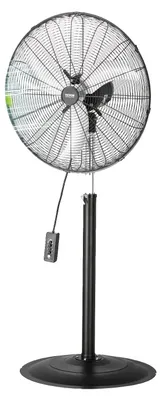 Produktbild von VEVOR Industrie Standventilator, 24 Zoll 85-Grad oszillierender Ventilator, höhenverstellbare Standventilatoren mit 3 einstellbaren Geschwindigkeiten, leistungsstarke Bodenventilatoren für Schlafzimmer, Wohnzimmer, Zuhause, Büro, Schwarz, 61 cm-erschütterbar-Schwarz