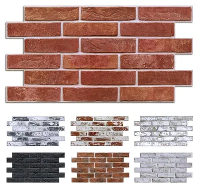 Productafbeelding van Wandpanelen – Zelfklevend, stenenlook – 12 stuks van 58 x 30 cm, 2,08 m²