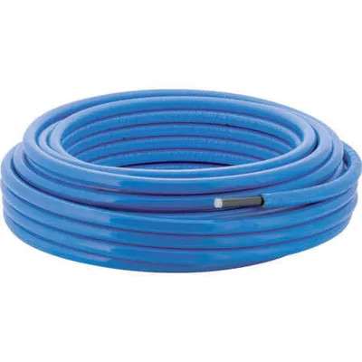 Produktbild von Geberit Mepla Systemrohr ML d20 L:50m rund vorgedämmt 10mm blau