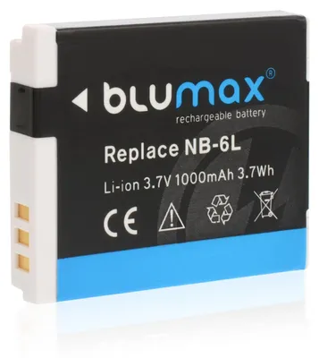 Produktbild von Blumax Akku passend für Canon NB-6L PowerShot SX270 HS, SX280 1000 mAh (3,7V)
