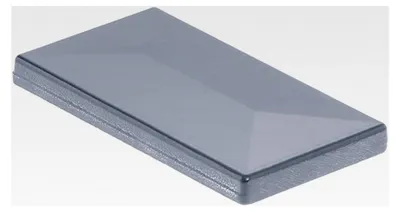 Produktbild von Aluminium Pfostenkappe für Pfosten 60 x 40 mm (Anthrazit RAL 7016)