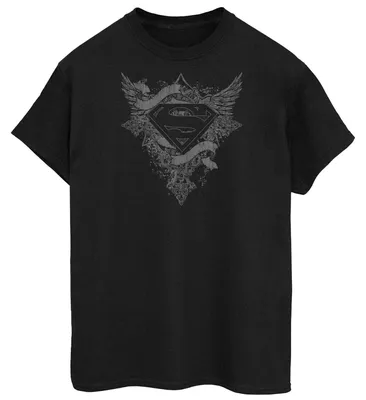 Image de T-shirt Superman pour hommes, logo, en coton, modèle BI57180 (XXL), couleur noire
