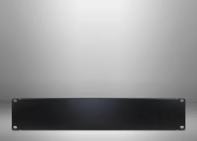 Produktbild von IPC 19" Blindplatte (schwarz, 2HE, geschraubt)