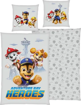 Produktbild von HERDING Paw Patrol Winterbettwäsche-Set 'Heroes' - 80-x-80-cm-135-x-200-cm, Deckenbezug im Lieferumfang enthalten, Kissenbezug enthalten
