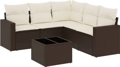 Zdjęcie produktu dla VidaXL 3251300, Kremowy, Rotang, Szkło hartowane, 110 kg, Dorośli i dzieci, 550 mm, 550 mm