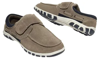 Image de Atlas For Men - Mocassins pour homme, cuir AF575 (44 EU) (beige)