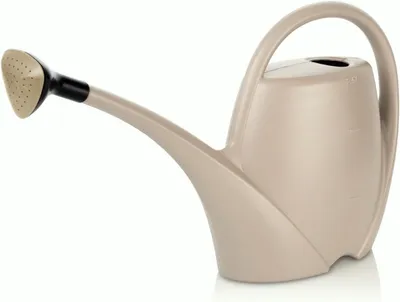 Productafbeelding van Gieter klein met douche voor kamerplanten, 2,5 l, bloemengieter van hoogwaardig kunststof, voor binnen en buiten, ideaal voor kamerplanten, asgrijs