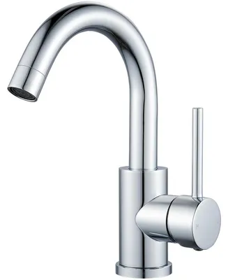Obrázek produktu pro Baterie do umyvadla, nerezová ocel, otočná o 360°, jednopáková, výška výtoku 150 mm