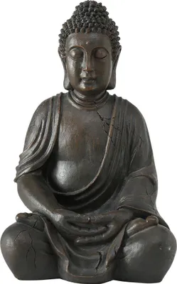 Produktbild von Buddha Dekofigur, Kunstharz, braun, H 50 cm