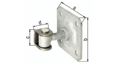 Zdjęcie produktu dla GAH-Alberts 418403, Zawias, Stal nierdzewna, Stal, Powłoka galwanizowana zanurzeniowo na gorąco, 1,1 cm, 1 szt.