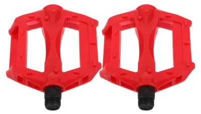 Immagine prodotto di Pedali per bicicletta per bambini, pedali di ricambio per mountain bike, antiscivolo, in plastica, colore rosso