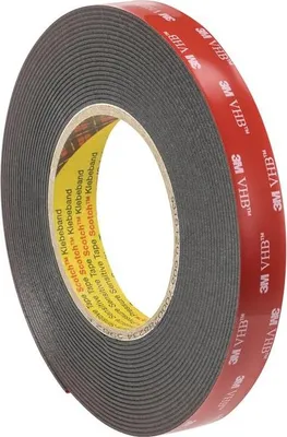 Obrázok produktu pre 3M™ VHB™ Lepiaca páska 5952F, čierna, 19 mm x 11 m, 1,1 mm | balenie (1 rolka)