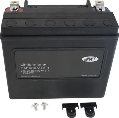 Produktbild von Lithium-Ionen-Batterie JMT VTB-1 V-Twin, 12 V 8 Ah, Pluspol rechts, DIN 51821