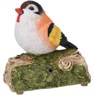 Produktbild von Gartenfigur Vogel mit Ton 14,5x14x8,5 cm