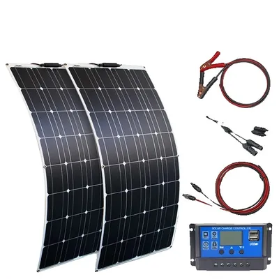 Obrázek produktu pro Přenosný solární modul, flexibilní konstrukce, monokrystalický křemík, 200w solární sada