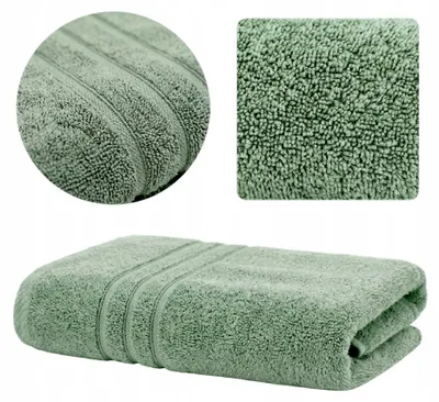 Produktbild von 100% Baumwolle Handtuch 50x90 cm Grün Hochflorig Saugfähig
