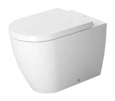 Produktbild von Duravit Stand-WC BACK-TO-WALL ME by Starck tief, 370 x 600 mm, Abgang waagerecht weiß