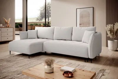 Produktbild von Ecksofa BARI mit Schlaffunktion und Bettkasten, Breite 276 cm , Catch me 01, Ottomane: links
