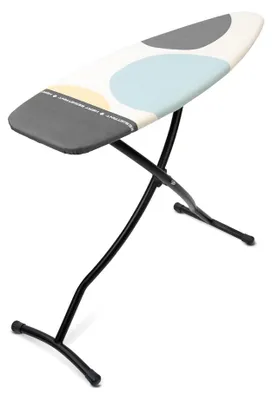 Produktbild von Brabantia 134784, Bügelbrett in Originalgröße, Baumwolle, Dampfbügeleisen, Schwarz, Muster, Stahl