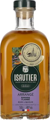 Produktbild von Isautier Arrangé BANANA FLAMBÉ Rum Liqueur 40% Vol. 0,5l