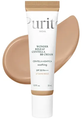 Zdjęcie produktu dla PURITO SEOUL Wonder Releaf Centella BB #27 Sand Beige Cream, 30 ml - krem BB do twarzy