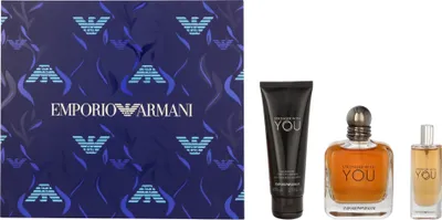 Productafbeelding van Edt Spray 100 ml | Shampoo 75 ml | Edt 15 ml - Armani Stronger With You cadeauverpakking