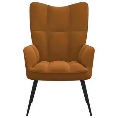 Produktbild von "2026 Aktion"Einzelsessel moderne - CLORIS - Relaxsessel - Polstersessel Braun Samt - 61 x 70 x 96,5 cm - NeuMöbel6321295