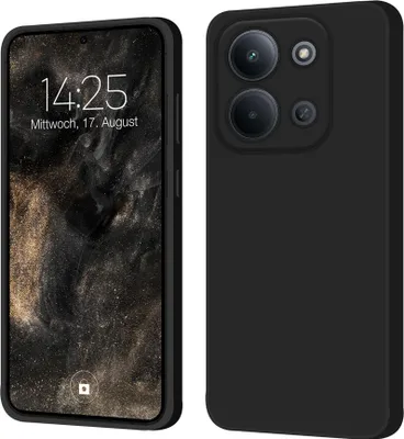 Produktbild von Hülle für Xiaomi Redmi 15C Case Cover Bumper Smartphone Softgrip Schutzhülle Farbe: Schwarz