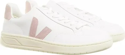 Produktbild von Veja V 12 Classy Damen Ledersneaker in Weiß Pink – 7 Großbritannien - 40 EU - 9 US / Weiß Rosa
