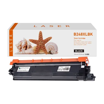 Produktbild von black Toner 3.6-TN248XLBK kompatibel mit Brother TN-248XLBK [ 248XL ]  Seiten: 3.000