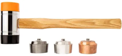 Imagen del producto de NEO TOOLS 11-637 Martillo de embutido con mango de madera dura, cabeza de poliuretano, 60 mm