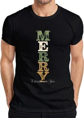 Produktbild von MERRY Christmas to You Weihnachten Weihnachtsgeschenk Vintage Herren T-Shirt, Schwarz, XXL