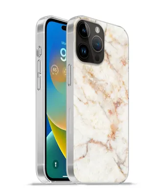 Produktbild von MuchoWow® Handyhülle Schutzhülle Hülle für Apple iPhone 14 Pro - Softcase Marmor - Braun - Luxus Silikon Softcase Handy Hülle - Umschlag