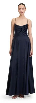 Produktbild von Vera Mont Damen Abendkleid mit Wasserfallausschnitt Night Sky,42