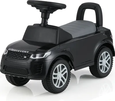 Image de COSTWAY Voiture à pousser à partir de 1 an, Véhicule à pousser avec espace de rangement sous le siège, Voiture à pousser pour enfants avec klaxon & bruit de moteur, Voiture à pousser voiture jouet, Noir
