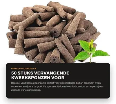 Produktbild von Anzuchtsets - Hydrokultur - Wurzelwachstum - Hohe Stressresistenz - 50 Stück - Anzuchthülsen