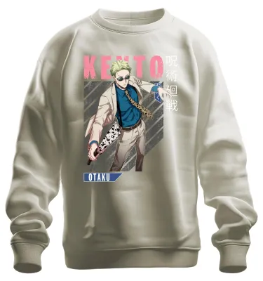 Produktbild von Jujutsu Kaisen Keito 呪術廻戦 Anime Ästhetik Otaku Geschenk Sweatshirt Pullover, Natur, XL