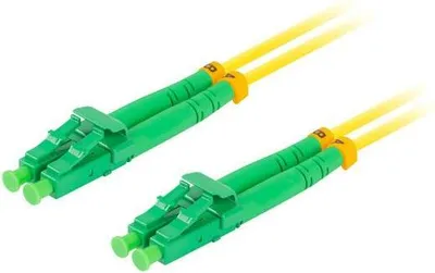 Produktbild von 2m lanberg mono lc/apc-lc/apc duplex fiber patch cord g657a1 lszh gelb