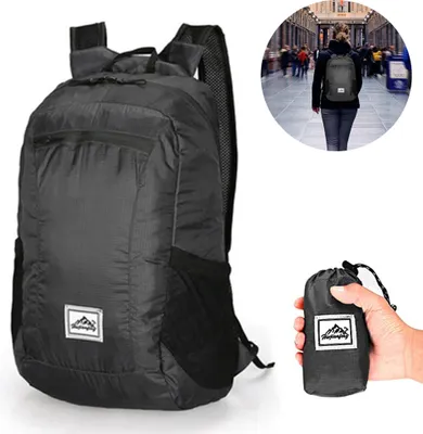 Produktbild von Ultra Leichtes Packbar Wasserdicht Wandern Daypack, Kleiner Rucksack Dauerhaft Handliche Faltbare Perfekt für Klettern Camping Rucksack Radfahren
