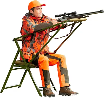 Produktbild von Ansitzstuhl Dachs, 127 cm, höhenverstellbare Schießauflage und steckbare Verlängerungen