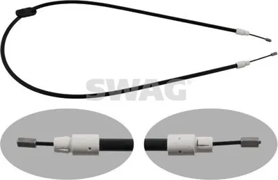 Produktbild von SWAG Handbremsseil Seilzug Feststellbremse passend für MERCEDES-BENZ C-Klasse Limousine (W204) Vorne Rechts 10 93 4904