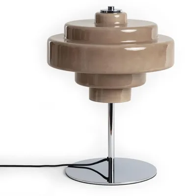 Produktbild von Tischlampe aus Metall und Glas Nova Braun ↑40 cm